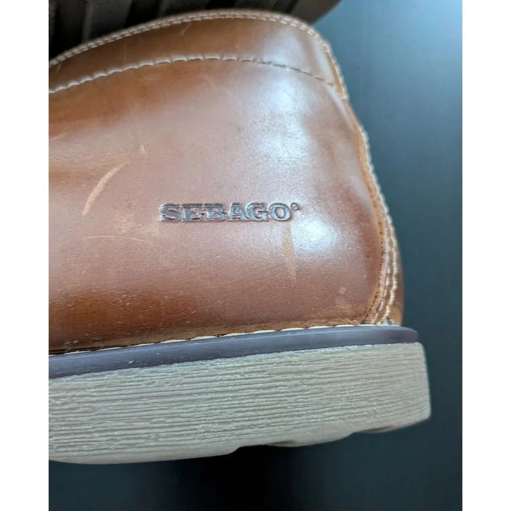 Sebago Reese Chukka Boots Men's Brown Leather Size 11 Lace Up